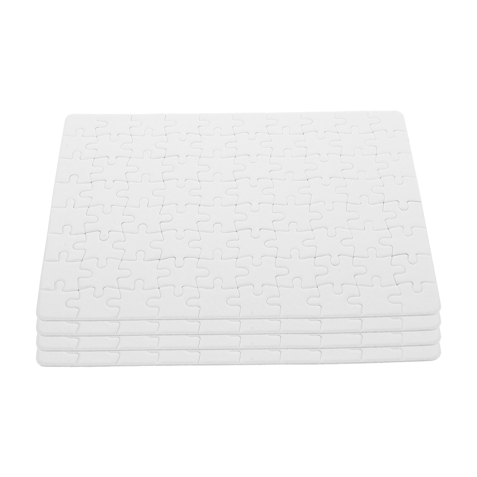 Puzzle Blank White - 4Sheets Blank Jigsaw Puzzles Sublimation Heat