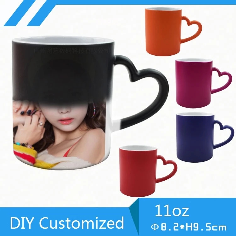 Sublimation Mug White - DIY Personalized Magic Mug 350ML Hot