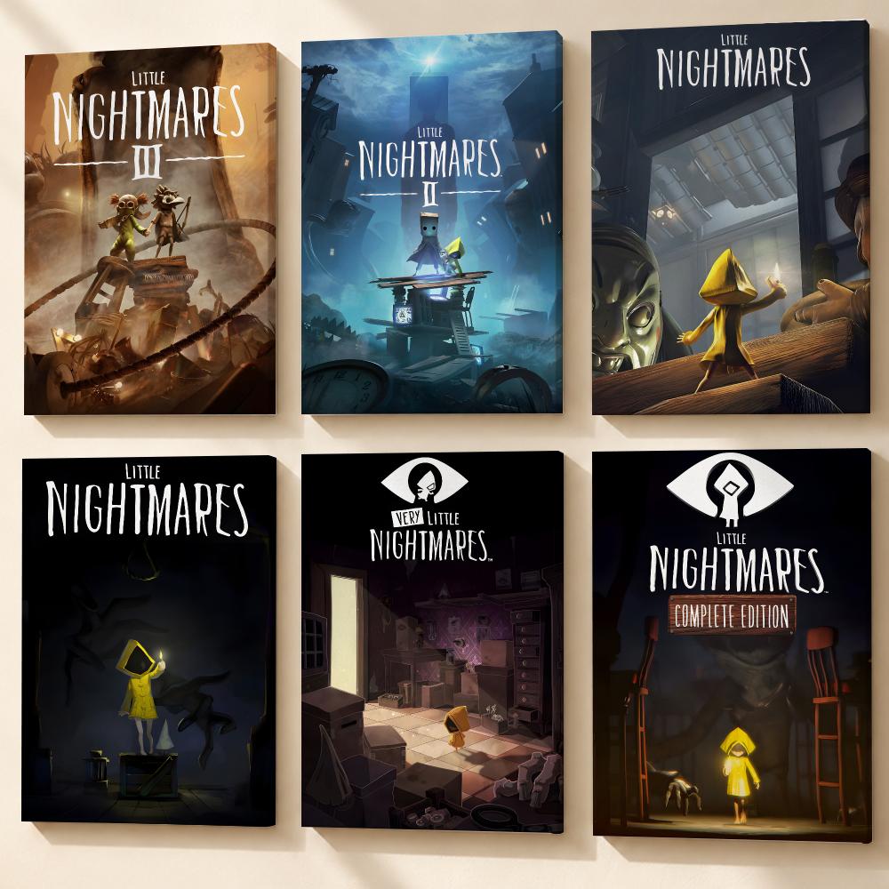 Canvas Wrap Ready - Game L-Little Nightmares Anime Poster Framed