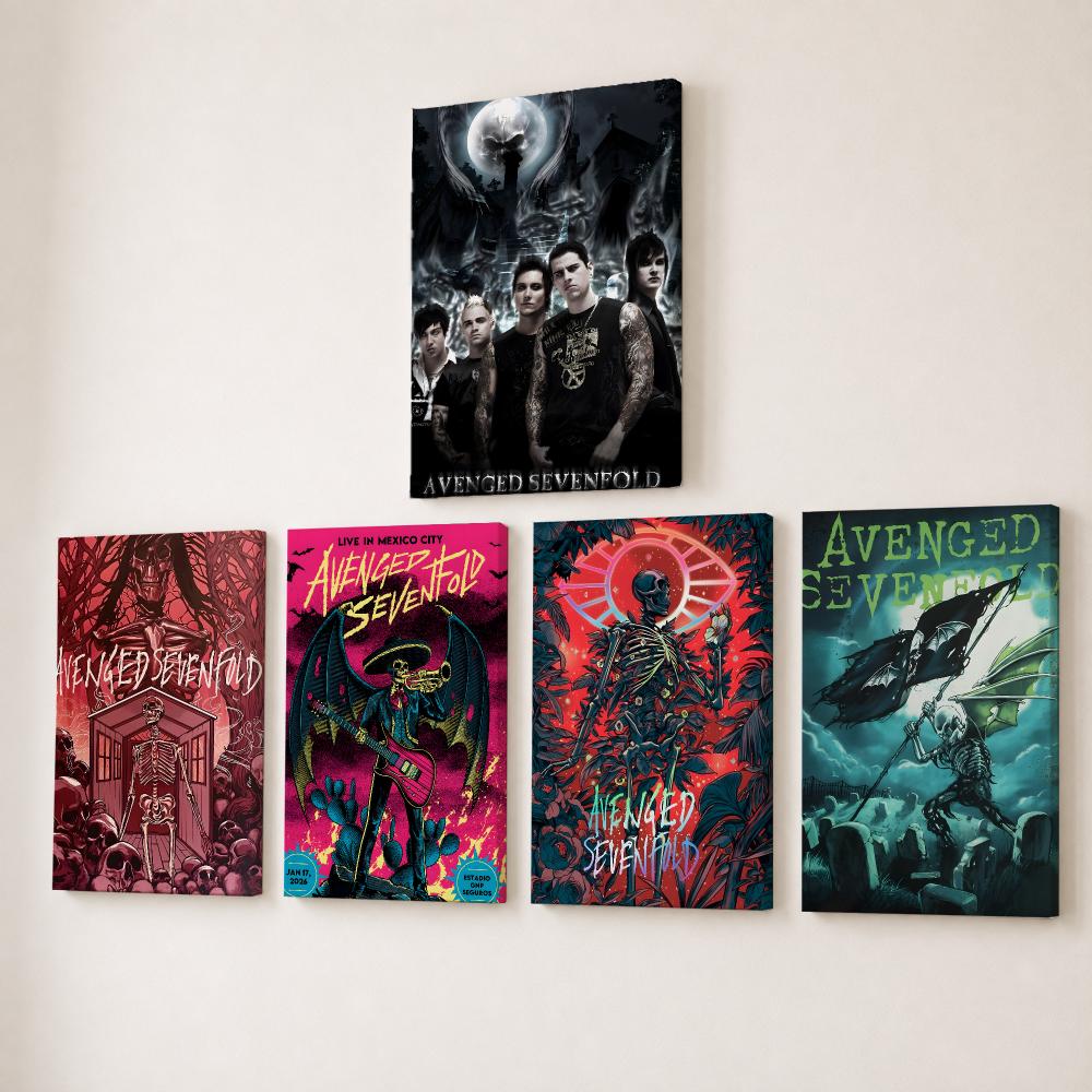 Rock Band A-avenged Sevenfold  - Canvas Wrap Ready 评论和价格