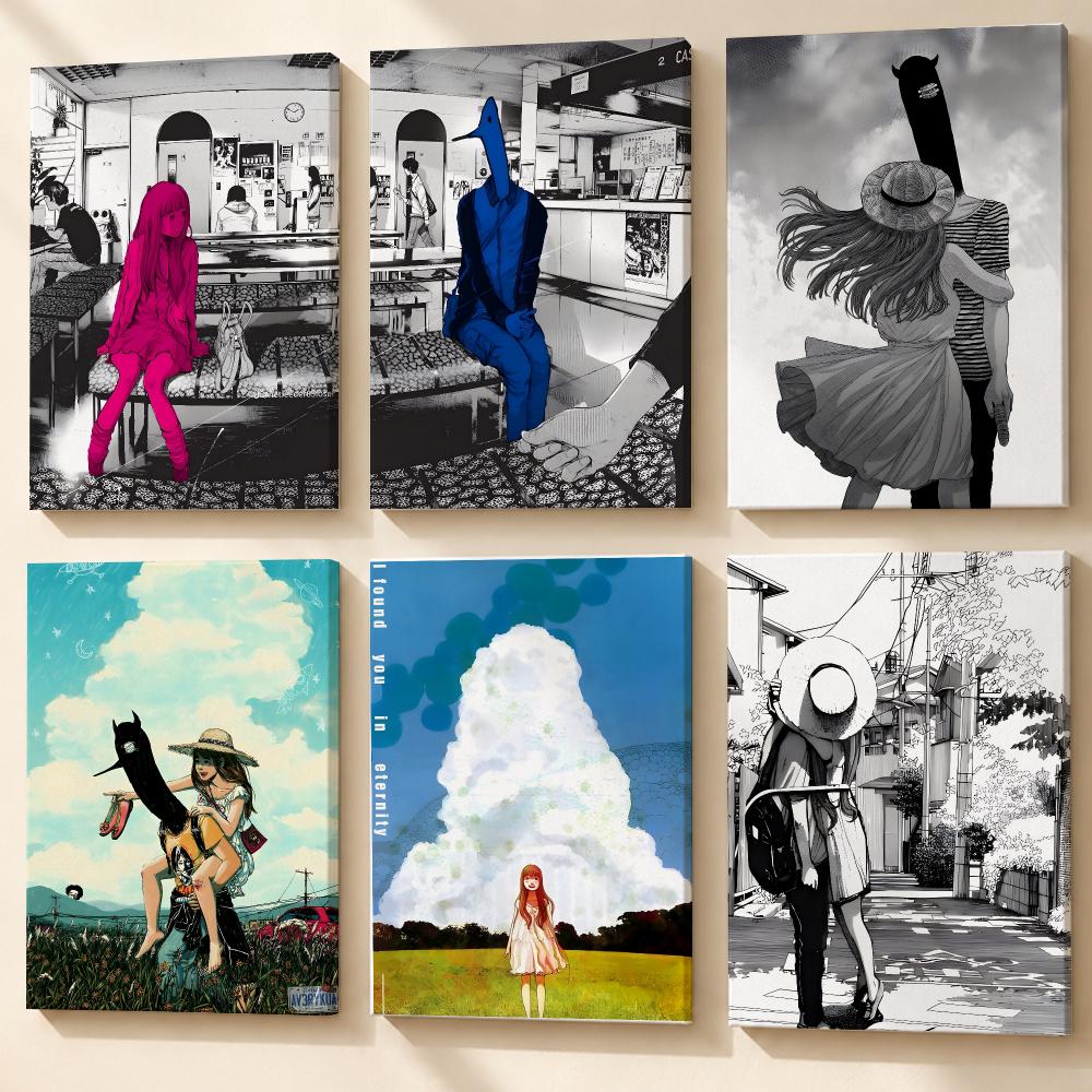G-Goodnight Punpun Anime Poste - Canvas Wrap Ready 评论和价格