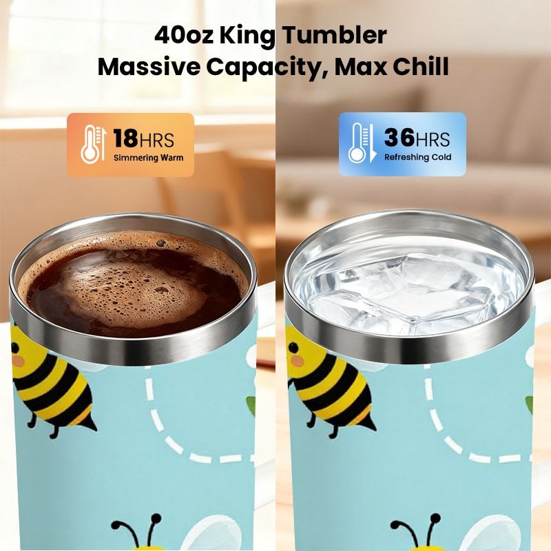 Playful Cartoon Bee And White  - Sublimation Mug White 评论和价格