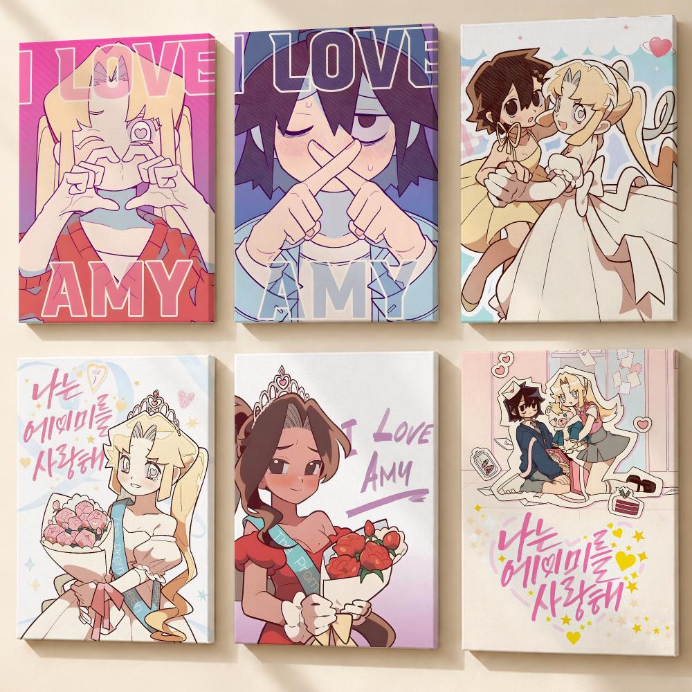 Anime I Love A-Amy Painting Ca - Canvas Wrap Ready 评论和价格