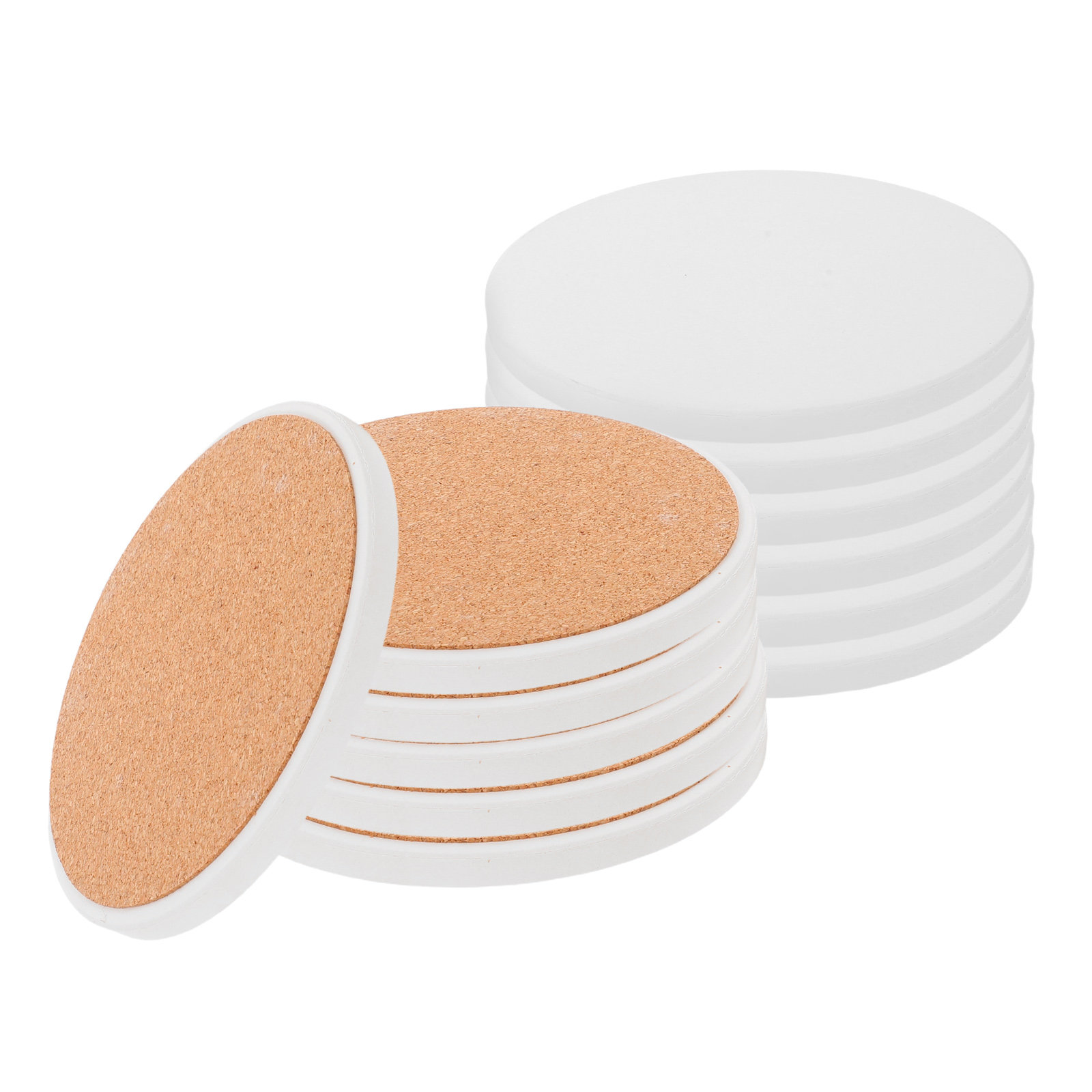 12Pcs Blank Ceramic Coasters R - Coaster Sublimation Blank 评论和价格