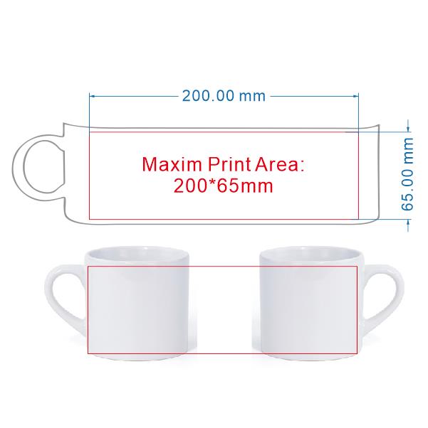 175ml Small Coffee Mug DIY LOG - Sublimation Mug White 评论和价格
