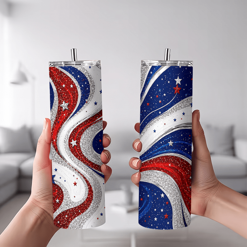 1pc 1pcs 20oz Red White Blue S - Tumbler 20Oz White 评论和价格