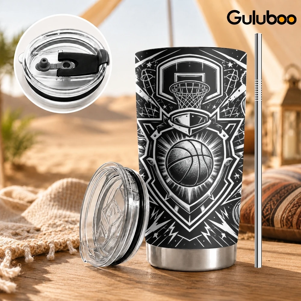 Black White Sports Emblem Vacu - Tumbler 20Oz White 评论和价格