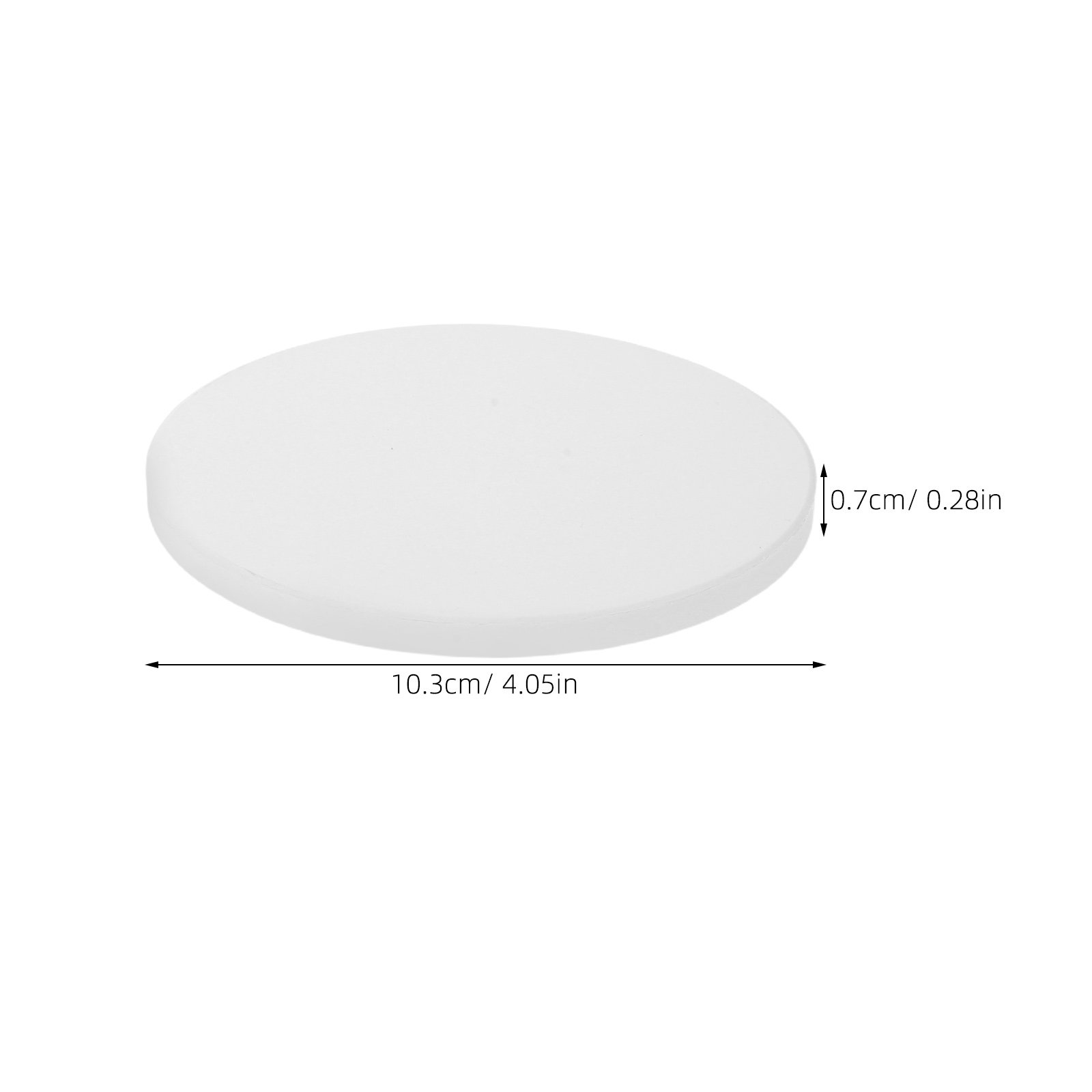 12Pcs White Round Ceramic Coas - Ceramic Tile Blank 评论和价格
