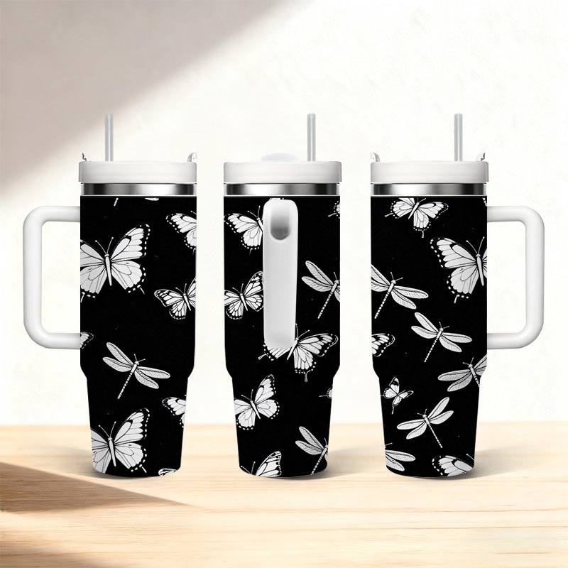 1pc 40 Oz Stainless Steel Doub - Sublimation Mug White 评论和价格
