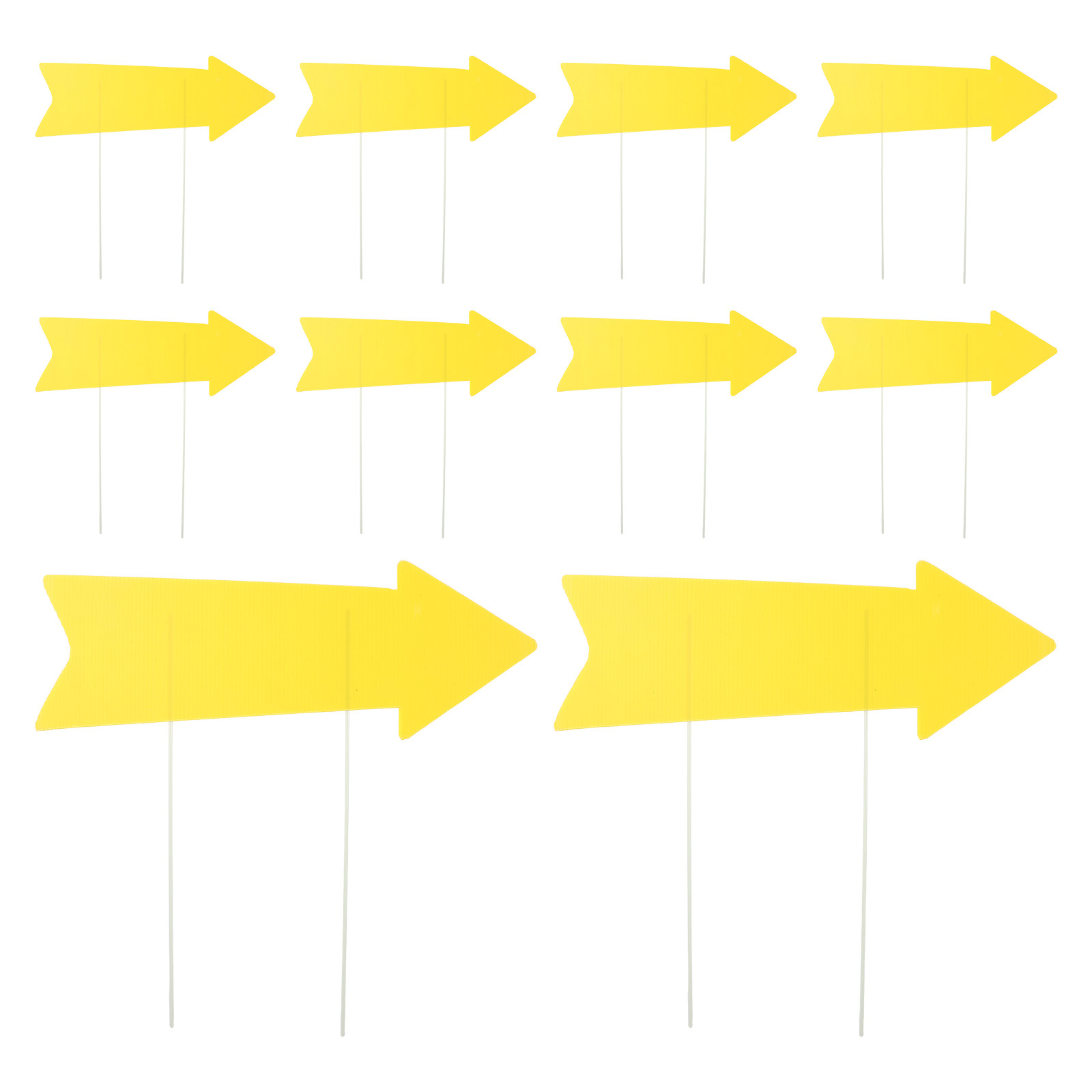 10Pcs Blank Yellow Arrow Yard  - Yard Sign Blank 评论和价格