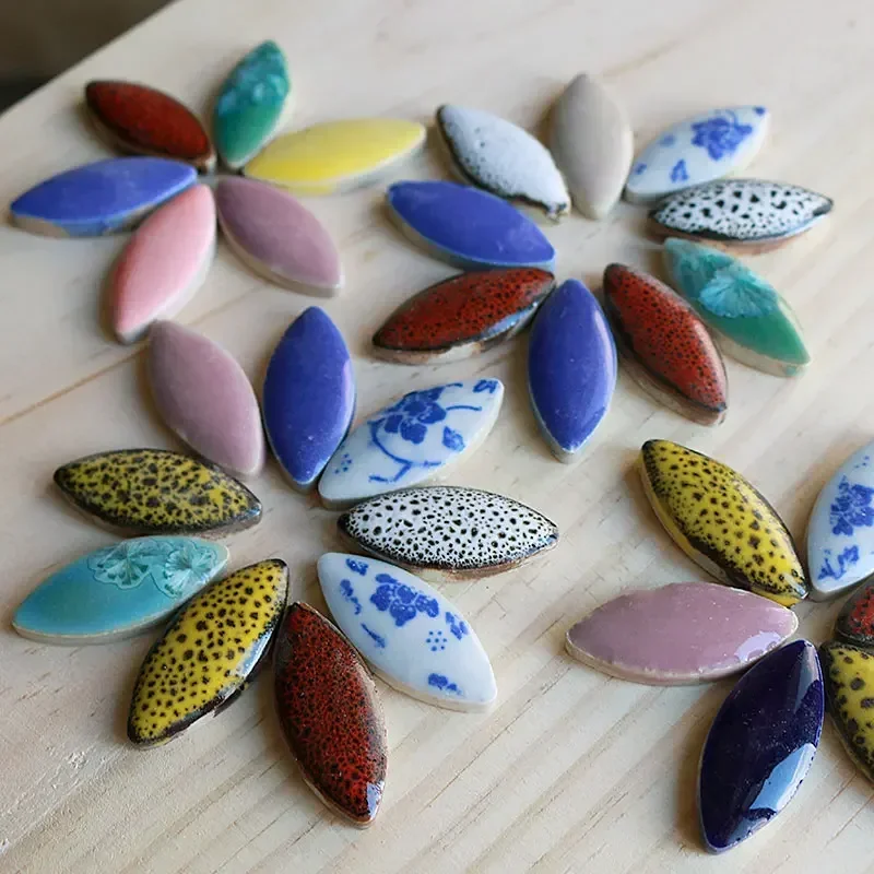 100g Mix Color Irregular Ceram - Ceramic Tile Blank 评论和价格