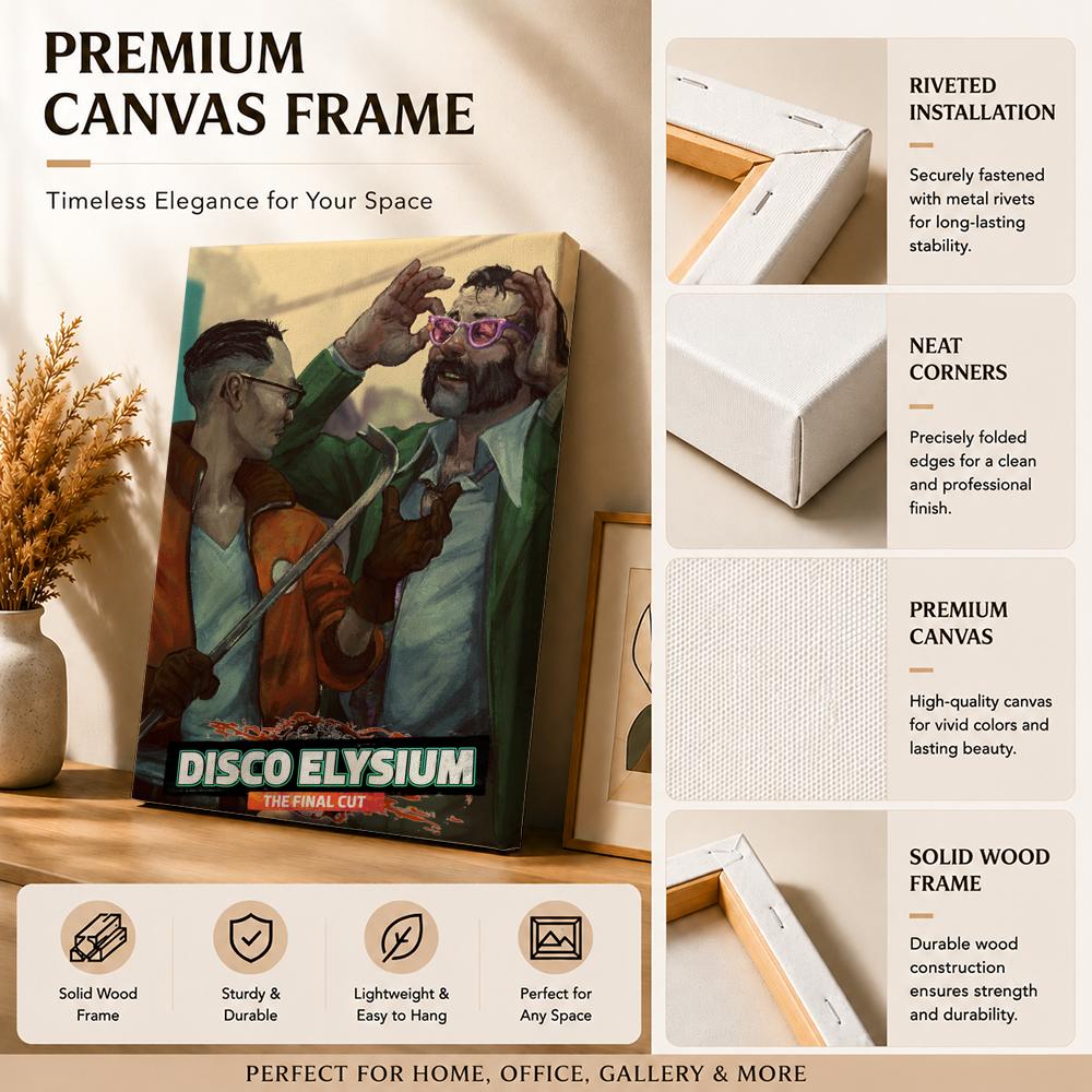 D-Disco Elysium Hot Video Game - Canvas Wrap Ready 评论和价格