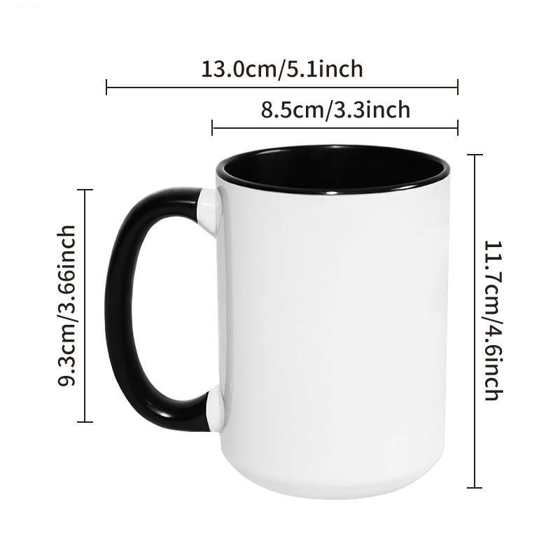 450ML 15 oz Big Cup DIY Custom - Sublimation Mug White 评论和价格