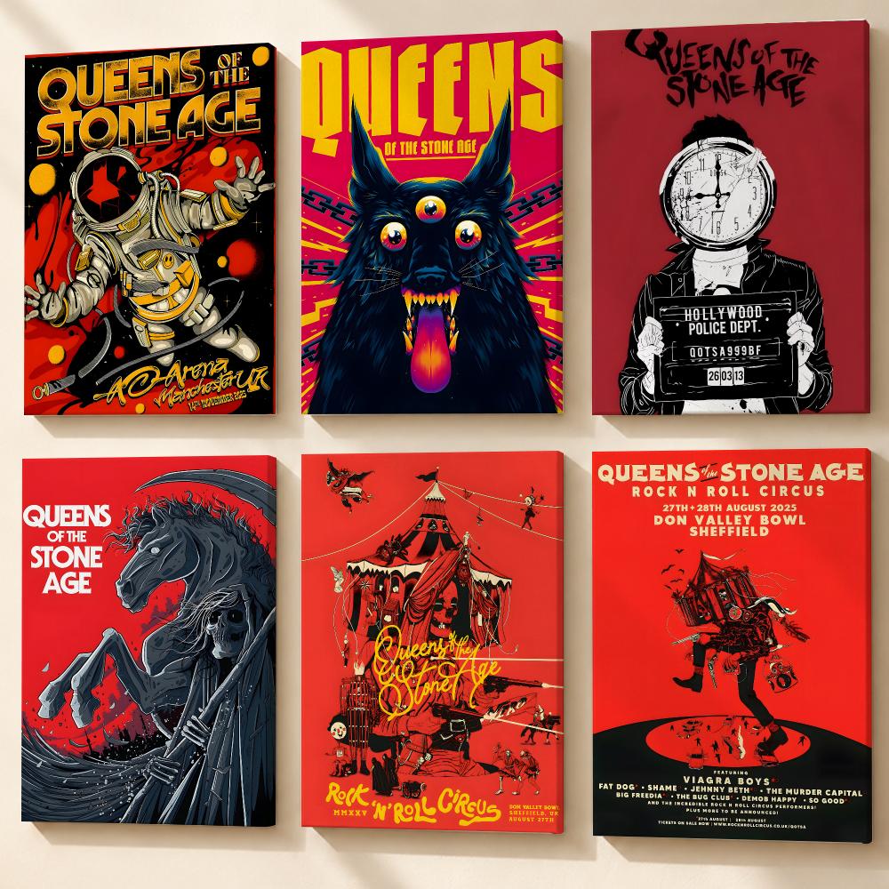 Band Q-Queens Of The Stone Age - Canvas Wrap Ready 评论和价格